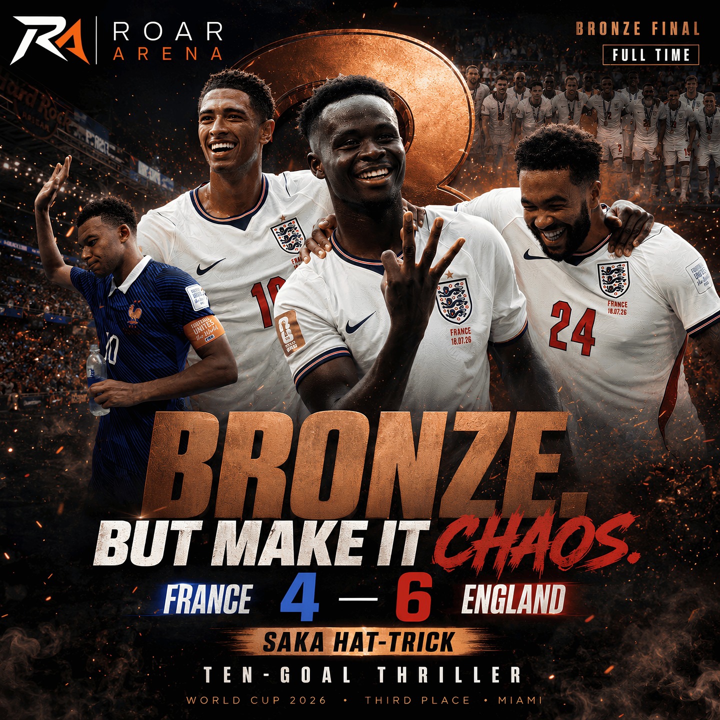 BRONZE. BUT MAKE IT CHAOS. 🥉🔥